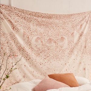 Urban Outfitters Moon/Stardust Tapestry, Rose Gold